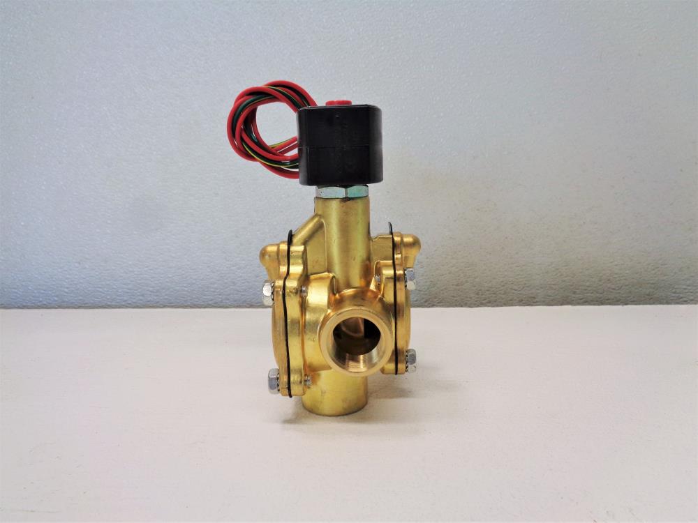 ASCO 3/4" NPT 3-Way Brass Solenoid Valve EF8316G074 & EF8016G1